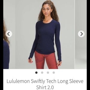 Lululemon swiftly long sleeve size 8